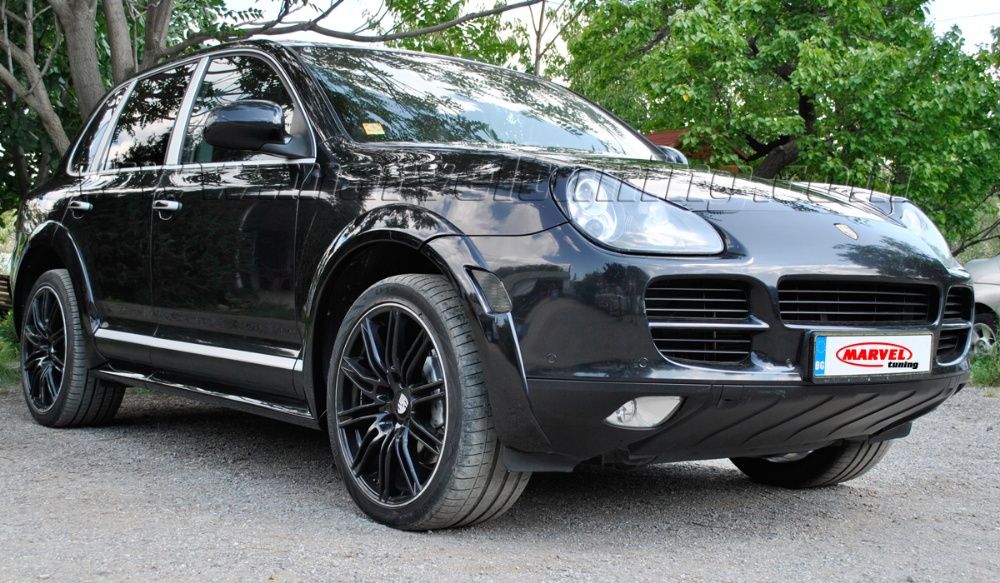 Вежди за калници + прагове за PORSCHE CAYENNE S / Порше Кайен