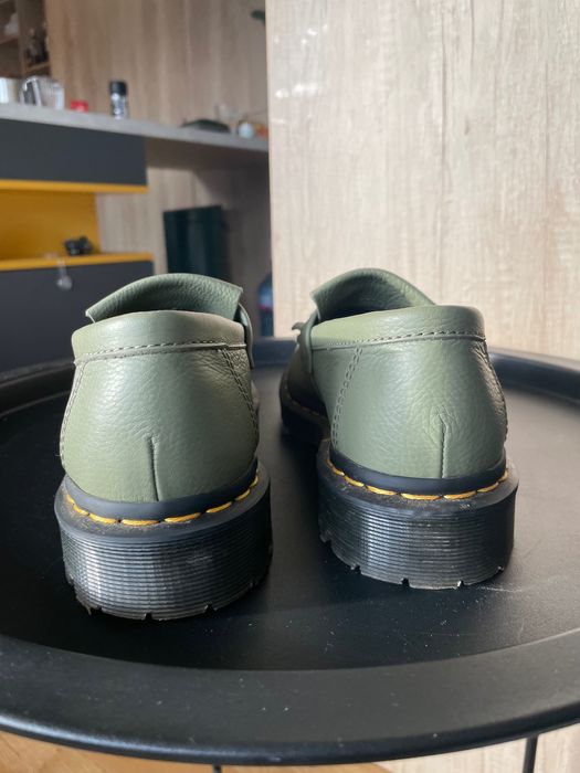 Кожени Лоуфъри Dr Martens Зелено Каки 38