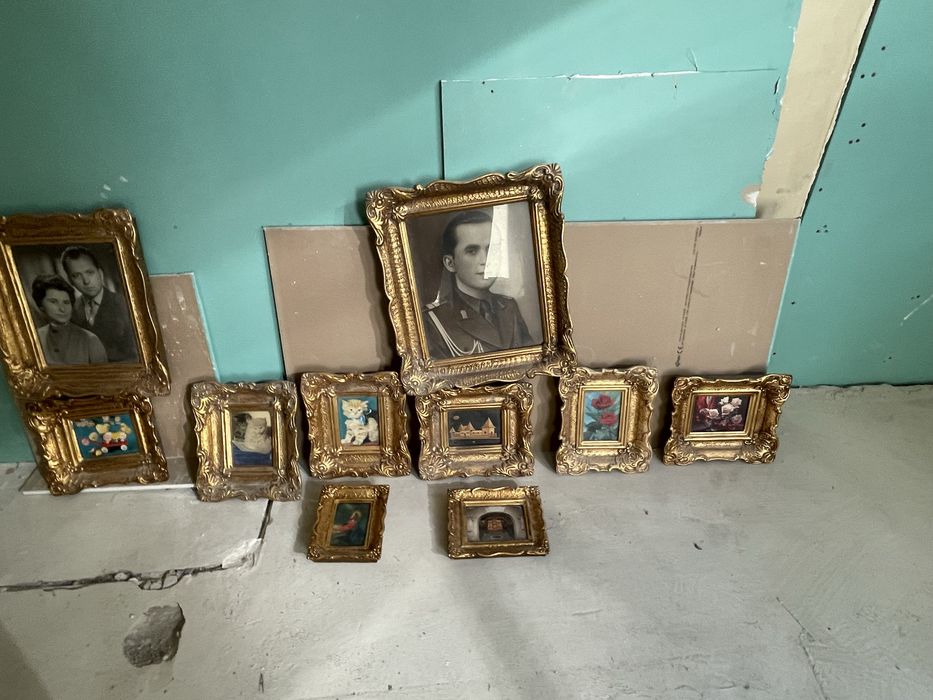 Rame tablou lemn cu ipsos vechi