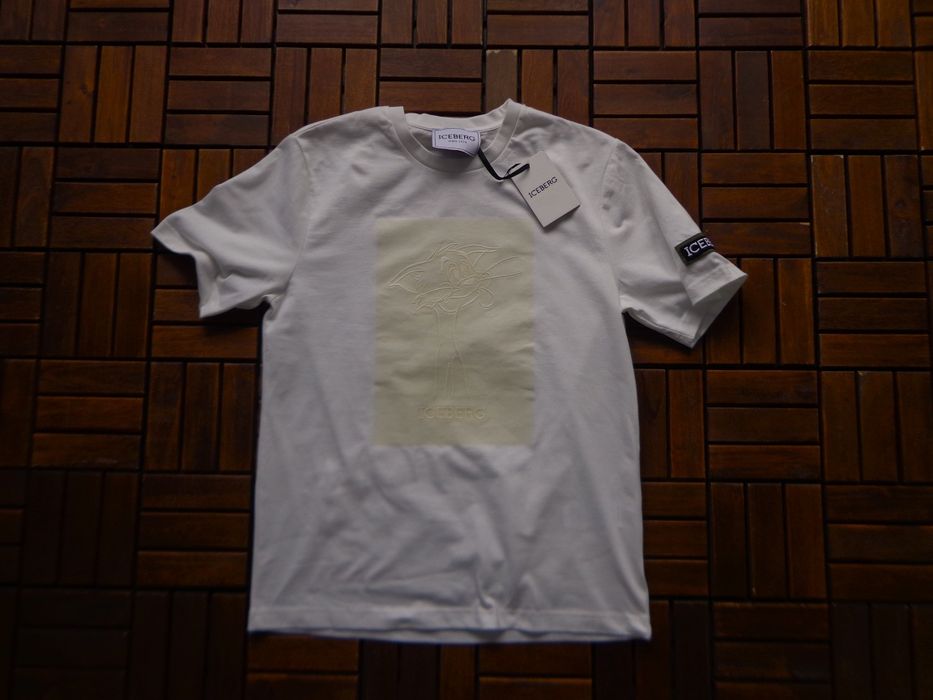 Мъжка тениска Iceberg With Tom Embroidered and Rubberized размери S, M