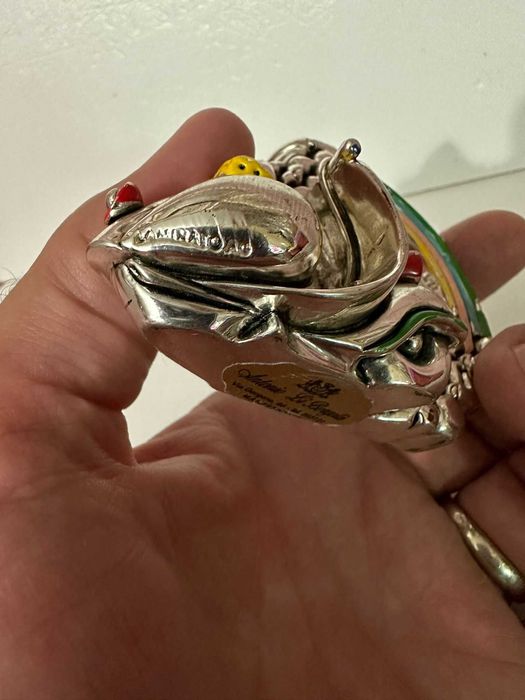 RAMA FOTO COPII Laminata ARGINT 925 - Miniatura - Mica + Email !