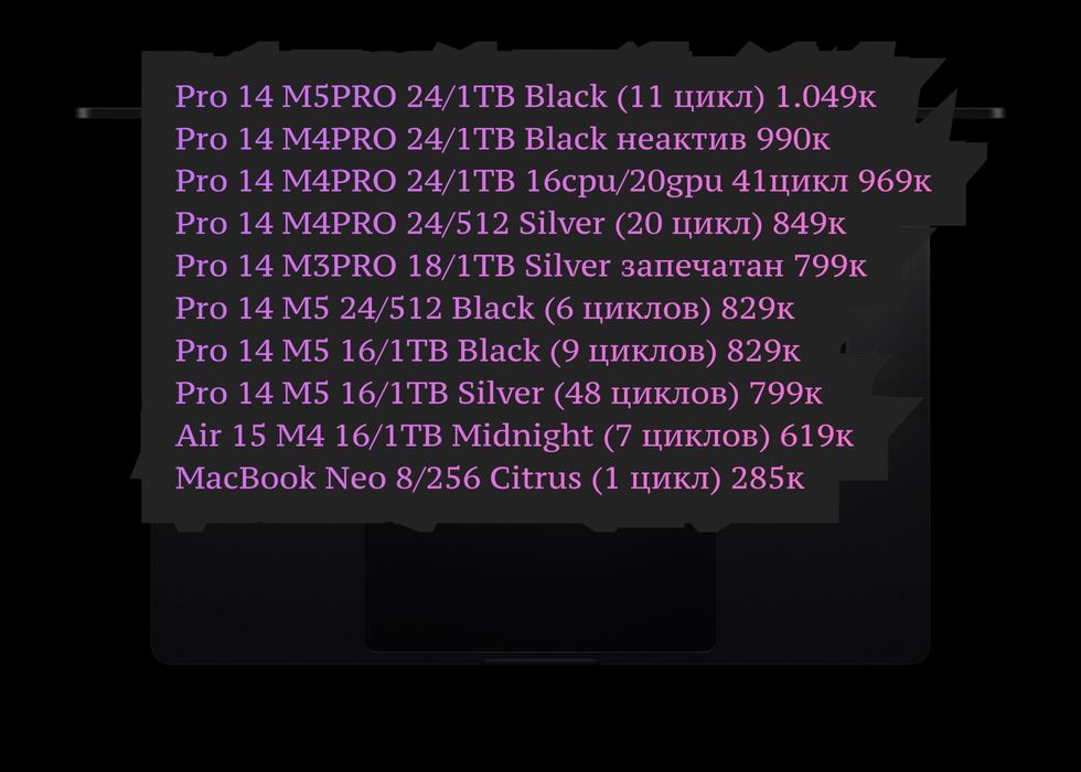 MacBook Pro/Air M3/M4/M5