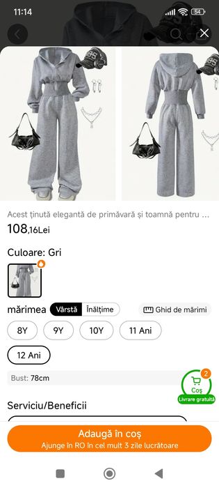 Salopeta fete 12 ani