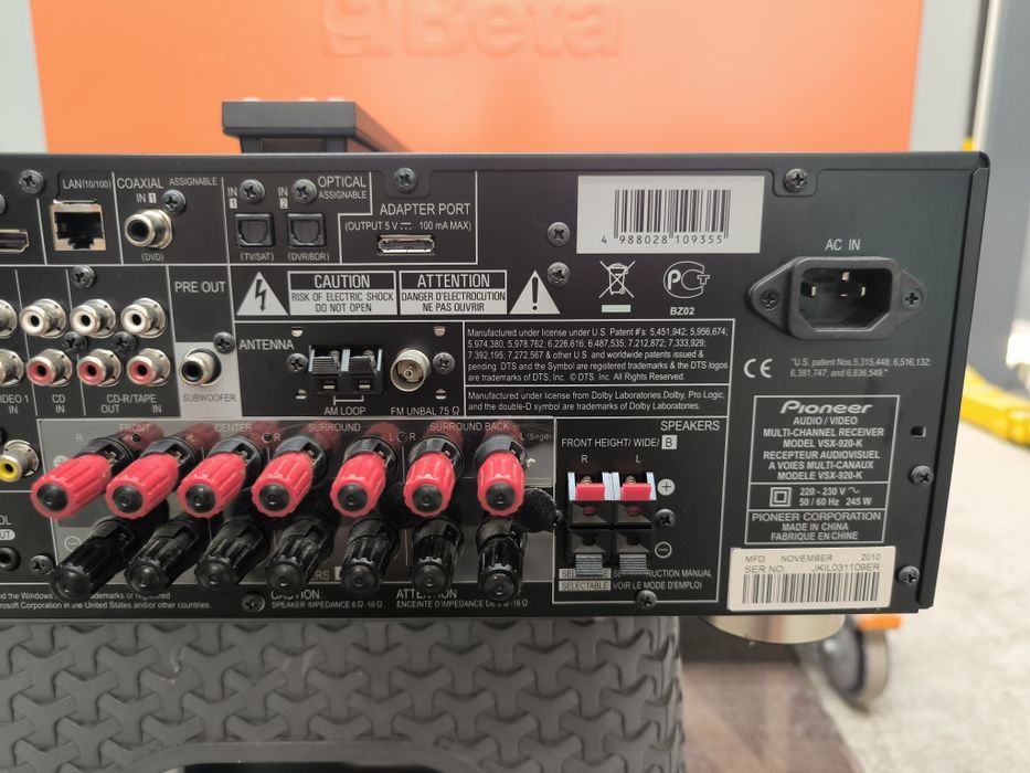 Pioneer vsx 920 home cinema