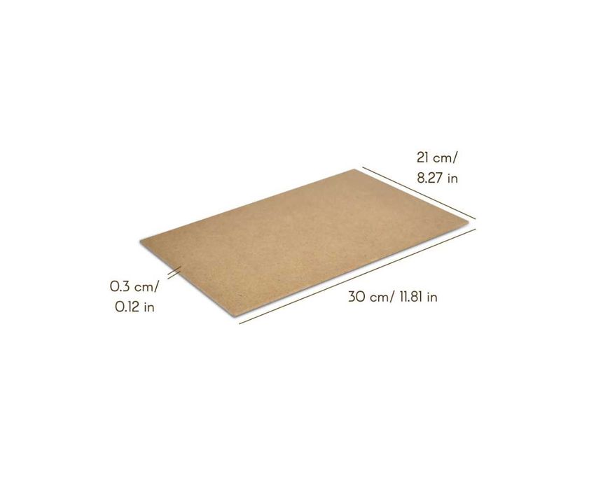 Panouri MDF din lemn, format A4 (50 buc.), grosime 3mm