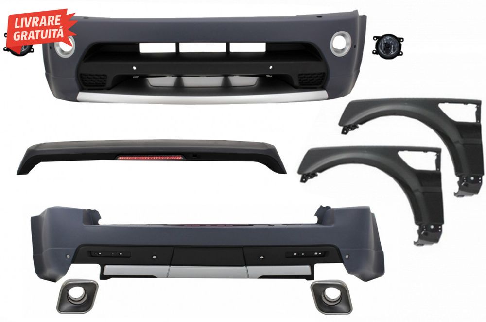 Pachet Exterior cu Aripi Laterale Land Range Rover Sport L320 Facelift