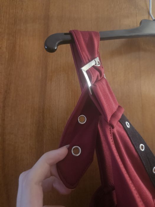 Rochie rosie scurta goth