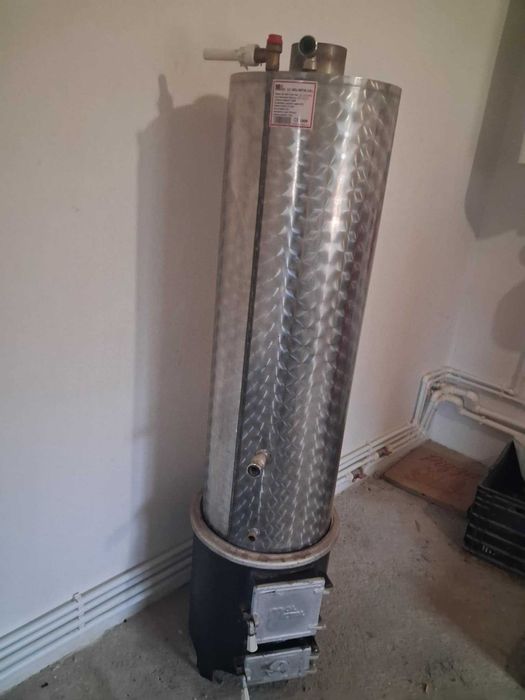 Boiler inox pe lemne - Folosit Putin