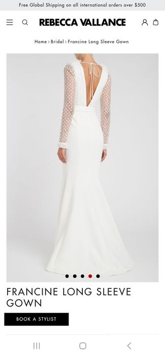 Rochie de mireasa marimea S,  Rebecca Vallance