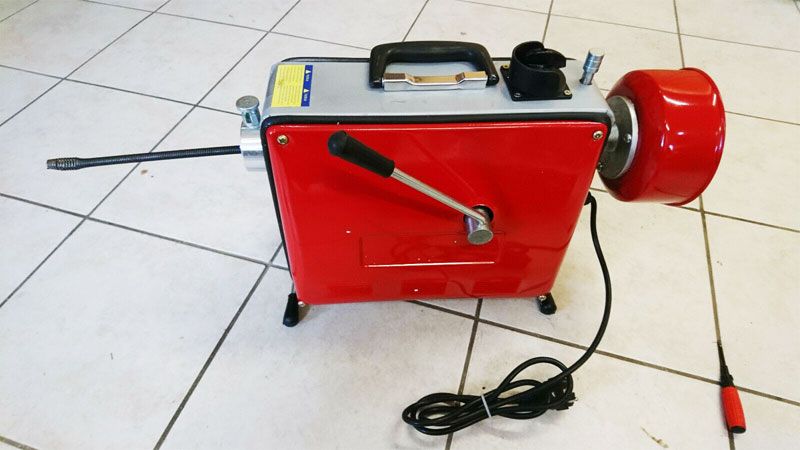 Нова машина за отпушване на канали. 26 метра спирали.