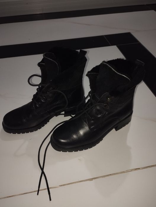 Ботинки кожанные