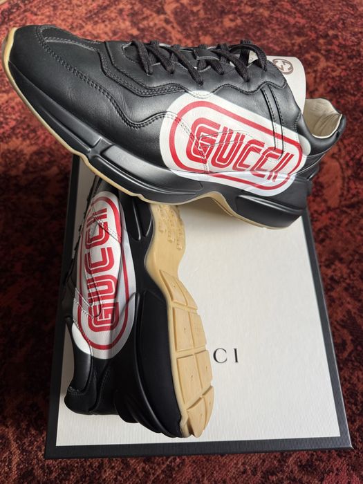 Sneakers Gucci Rhyton Logo „SEGA” Print (Black)