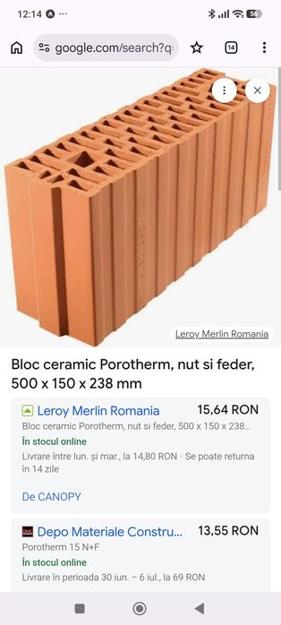 Vand Caramida Protherm 15