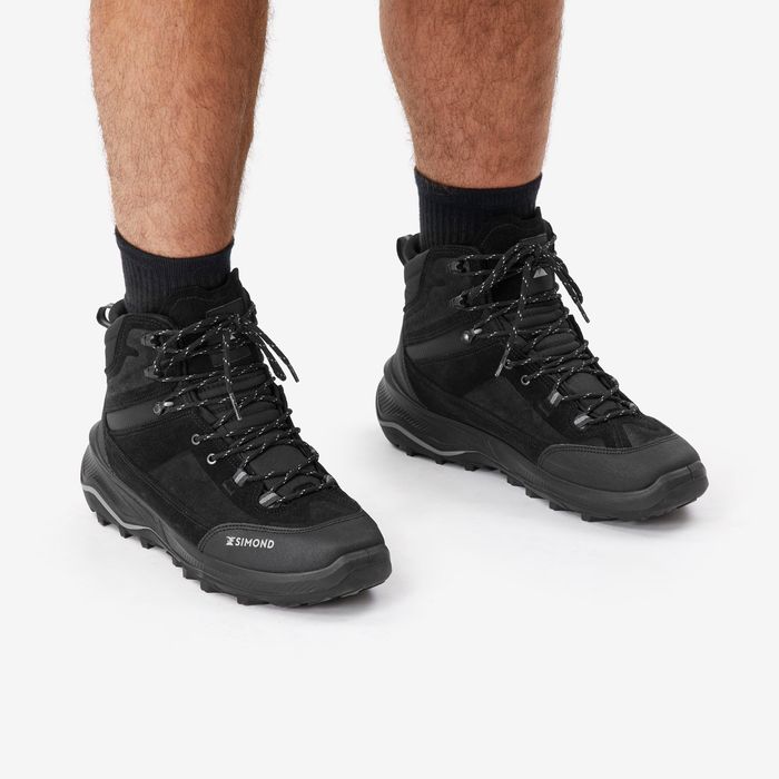 Bocanci înalți din piele Trekking Mt100 - produs resigilat Decathlon