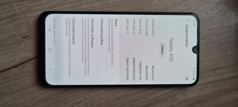 Vând Samsung a50 cu sticla sparta