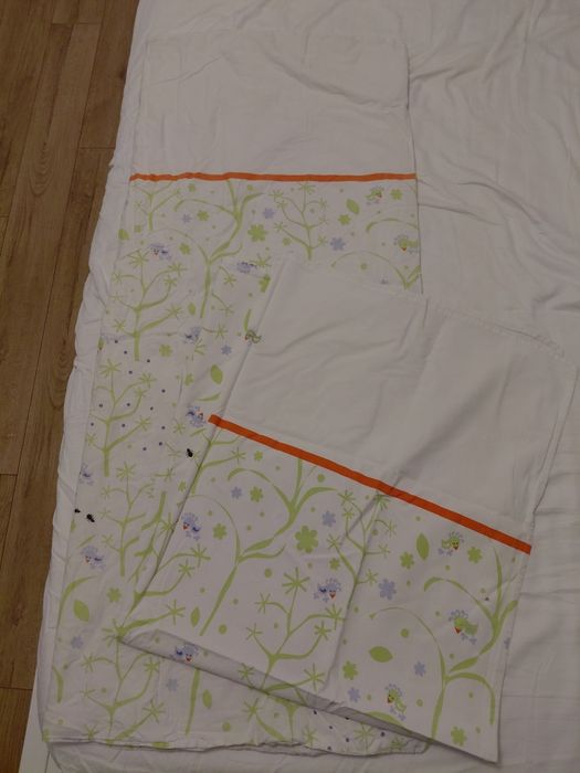 Set IKEA FAGELSANG cearsaf pt pilota + fata perna