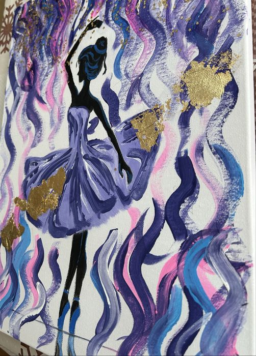 Ръчно рисувана картина на платно