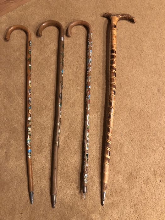 Baston lemn austria, bavareza insigne, sculptat