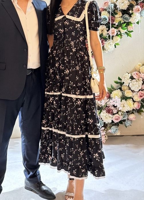 Платье в цветочный принт