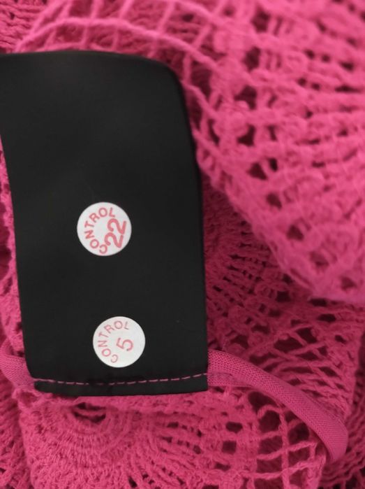 Плажна рокля 91% памук розова Нежна Лятна Рокля шарена  Чисто нови