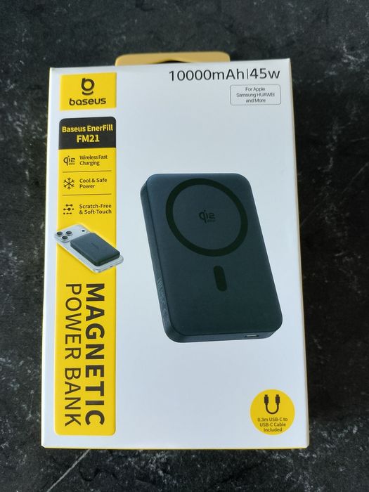 Повербанк магнитный magsafe Baseus 10000 mah. Новый.
