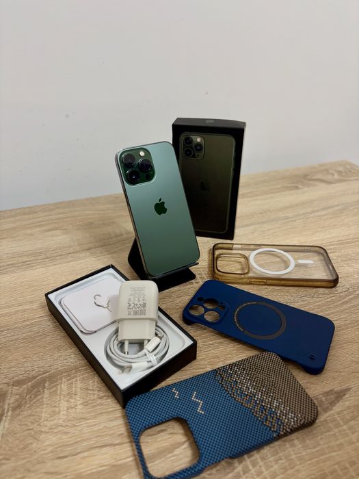Iphone 13 pro Alpine Green 92% baterie  full box