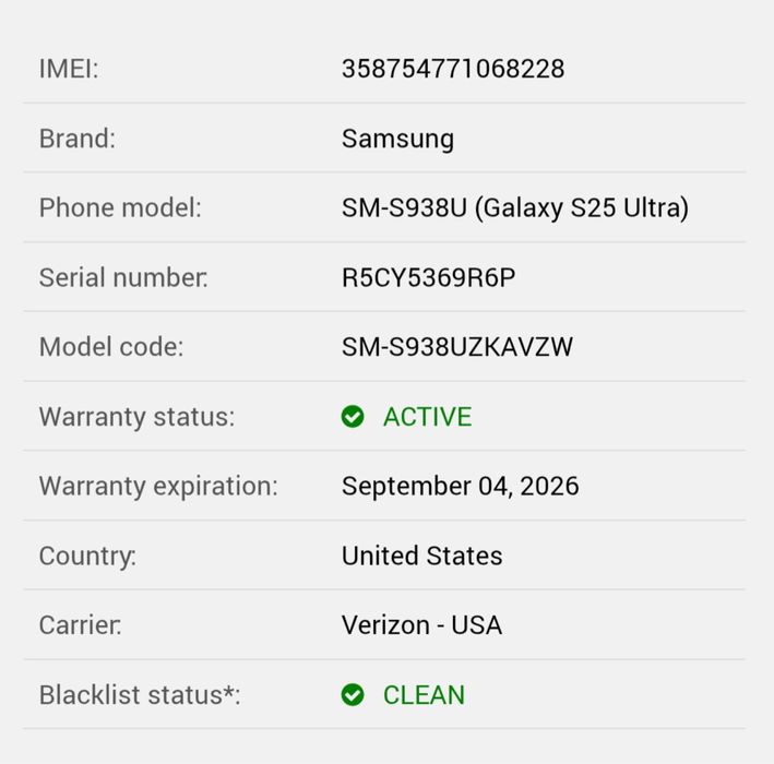 Samsung galaxy s25 ultra 256gb
