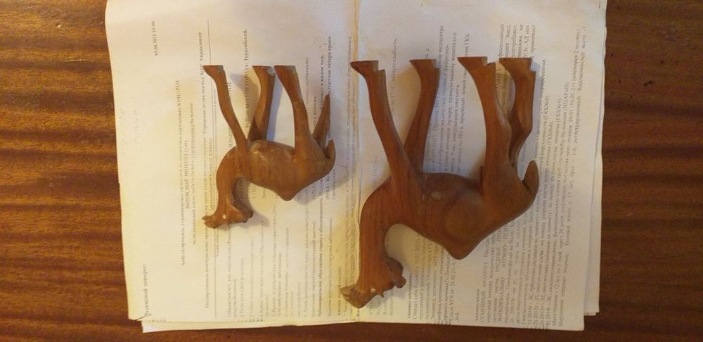 Верблюды деревянные.