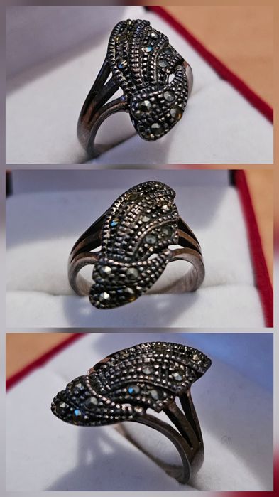 Стари сребърни Немски пръстени - 11 броя ( Проба 925 ) !