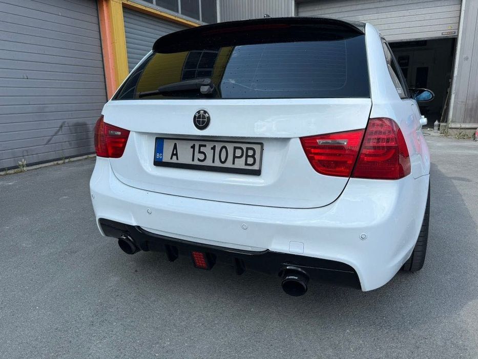 Бмв Е90 Е91 Оребрен Дифузьор / Добавка за задна броня / BMW E90 E91