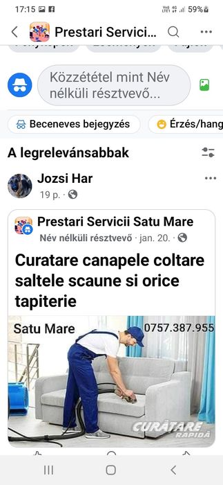 Curatare tapiterie profesionala