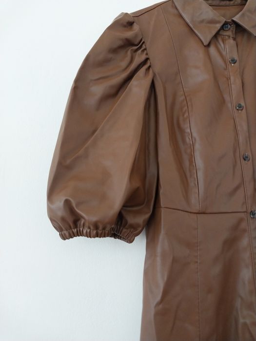 Коженная платья зара