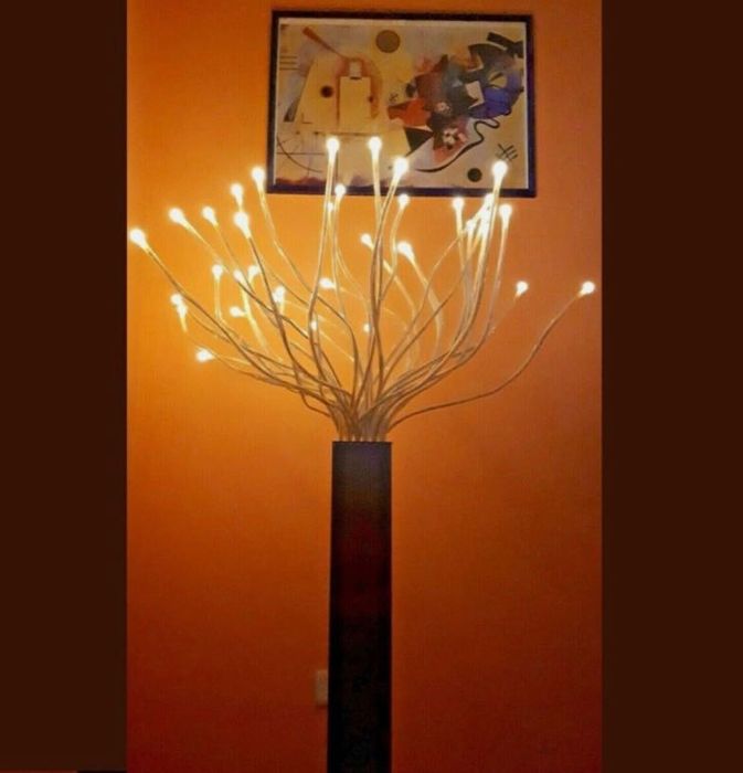 Lampadar decorativ ikea stranne  pom de inox