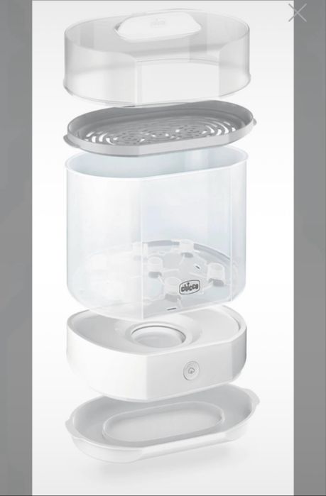 Sterilizator electric cu aburi Chicco Steril Natural, 3 in 1, multifunctional
