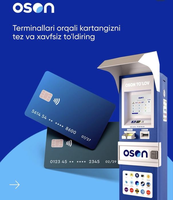 Oson bankomatlari bn biznes !