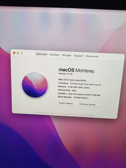 iMac 21,5 inchi 2015