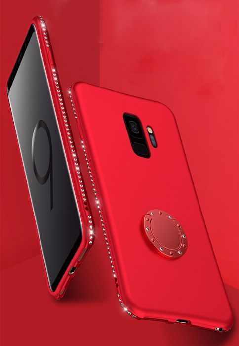 Husa cu pietricele si inel pentru Samsung Galaxy S8