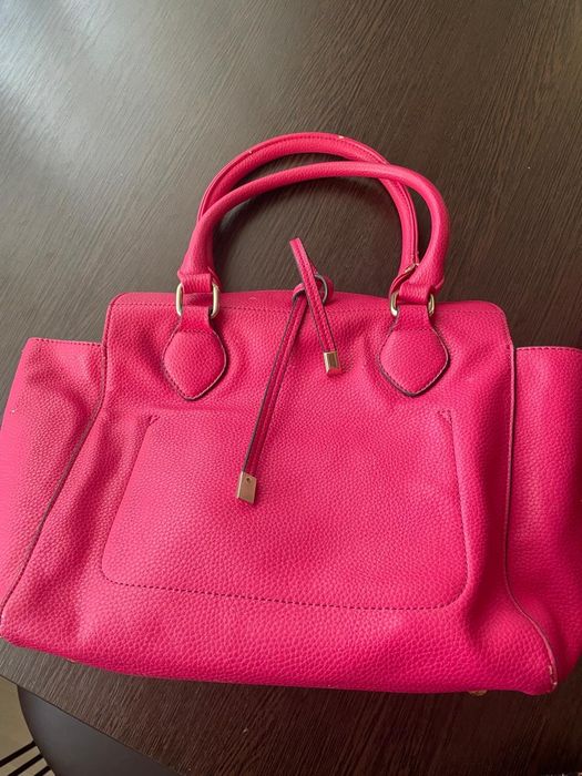 Туфли малиновые и сумка в комлекте