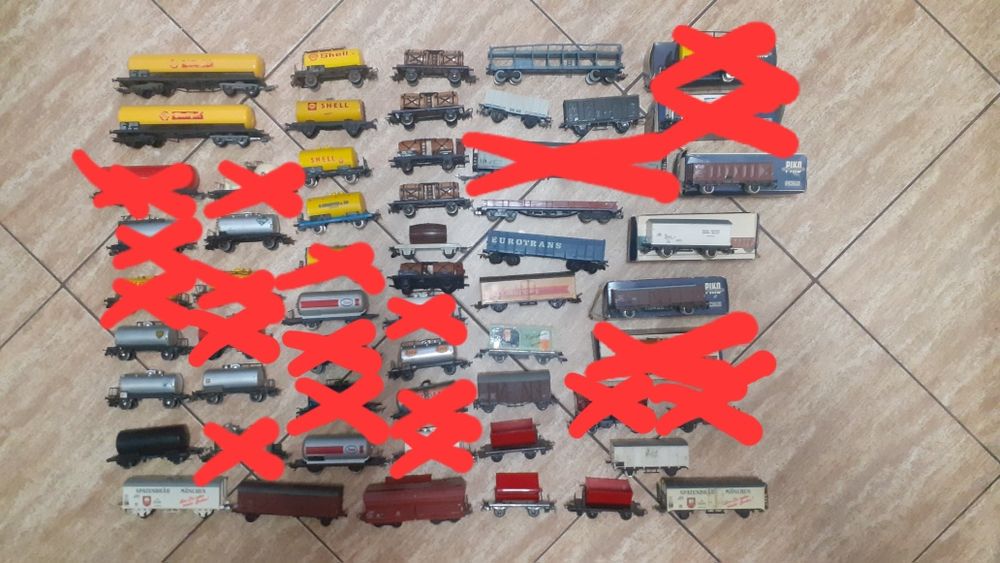 Vagoane marfa trenulet electric scara HO