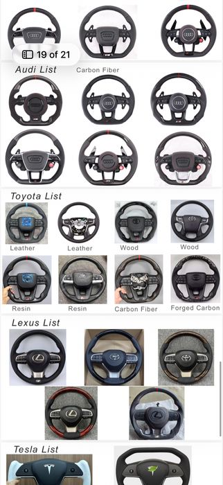 Волани за BMW Steering Wheel BMW Carbon Alcantara Rev Display AMG Mercedes Audi Rs M competiton