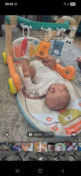 Развивающий коврик, ходдунок, толокар