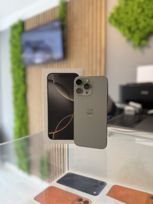 **ATSGSM.RO**iPhone 16 Pro Max 256Gb Natural/Baterie91%/Fact+Gar 12 LUNI
