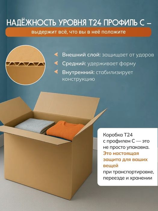 Каробка для переезда 60×40×40см