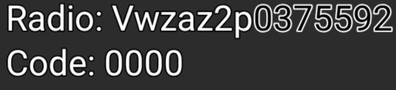 Rns510 rcd 310 Radio-MP3 code pin safe