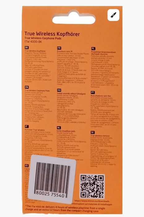 Безжични слушалки с кутия за зареждане