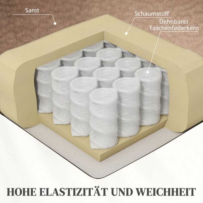 HOMCOM Повдигащ се стол с функция за масаж, 90x93x110 см