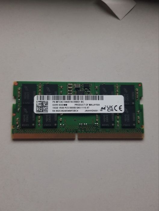 SODIMM 16GB DDR5 5600mHz