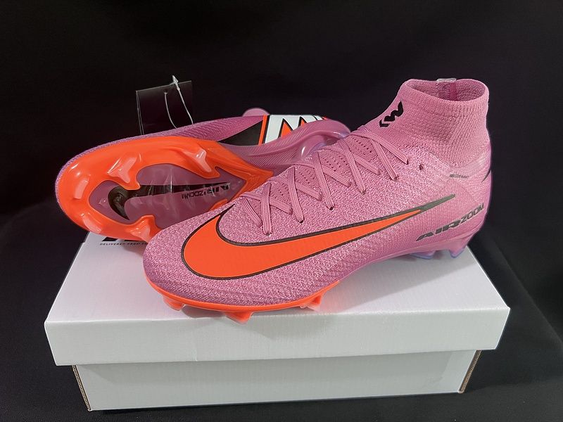 Ghete fotbal nike air zoom mercurial superfly 9 elite fg - pink/orange