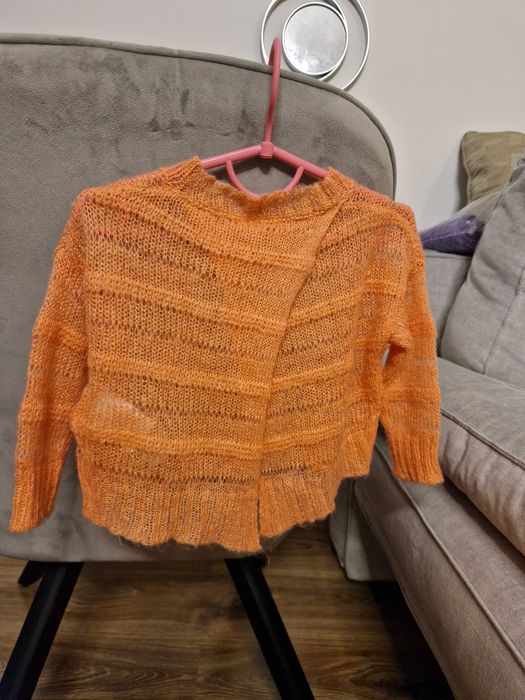 Pulover Benetton cu mohair 1-2 ani nou