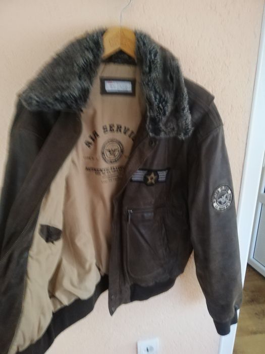 Geaca piele bărbati Aviator Bata mărimea 50